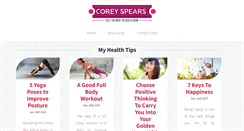 Desktop Screenshot of coreyspears.com